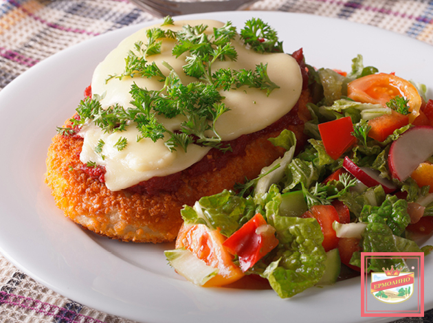 Котлеты в духовке с овощами фото